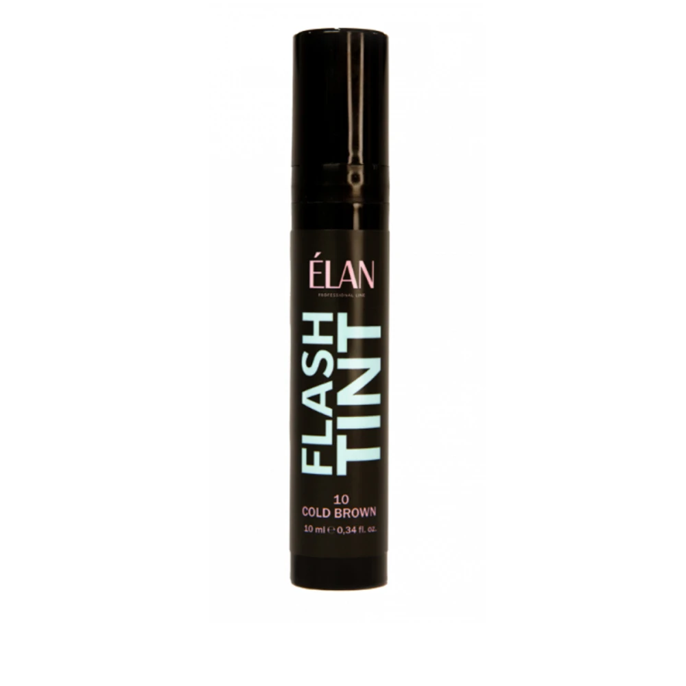 Окклюзивная система окрашивания бровей и ресниц Elan Flash Tint (холодный коричневый 10)