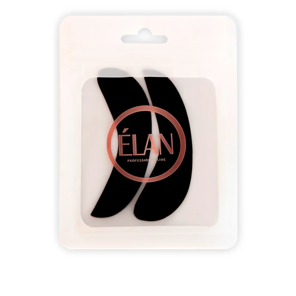 Патчі силіконові для ламінування вій Elan (багаторазові) 1 пара чорні
