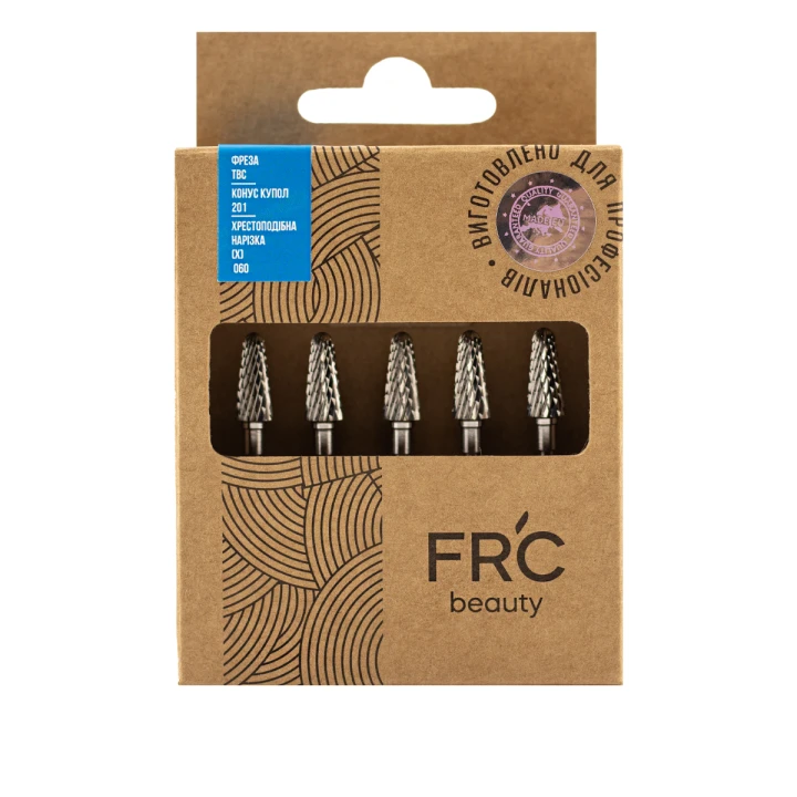 Фреза ТВС Конус купол 201 хрестоподібна нарізка (X) 5шт (синя 060)