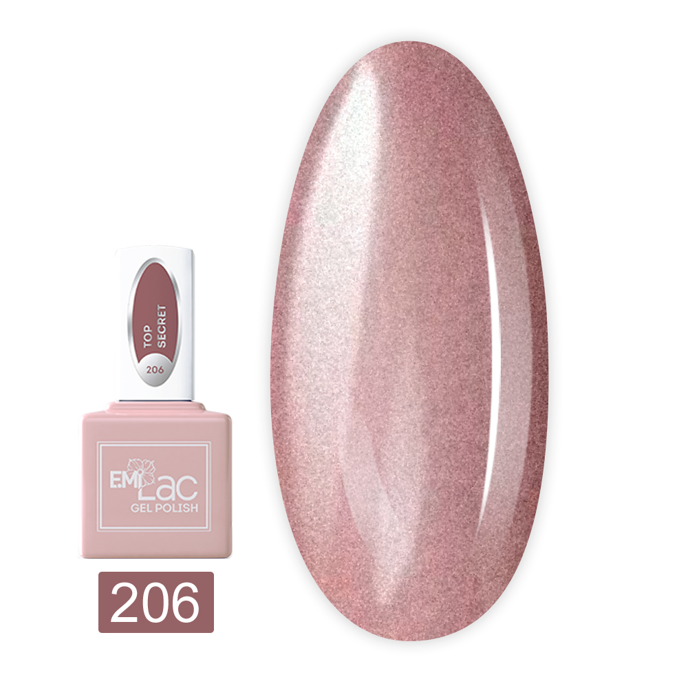 Гель лак E.MI Lac 6мл (206 Секрет на миллион)