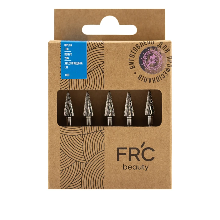 Фреза ТВС Конус 266 хрестоподібна (X) 5шт (синя 060)