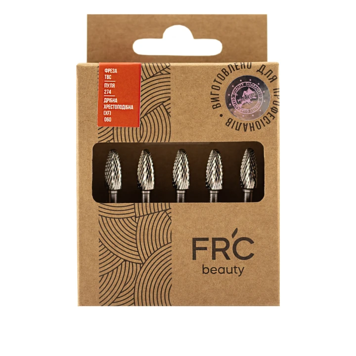 Фреза ТВС Пуля 274 мелкая крестообразная (XF) 5шт (красная 060)