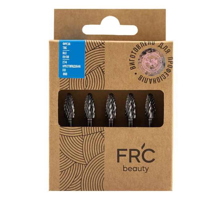 Фреза ТВС DLC Пуля 274 хрестоподібна (X) 5шт (синя 060)