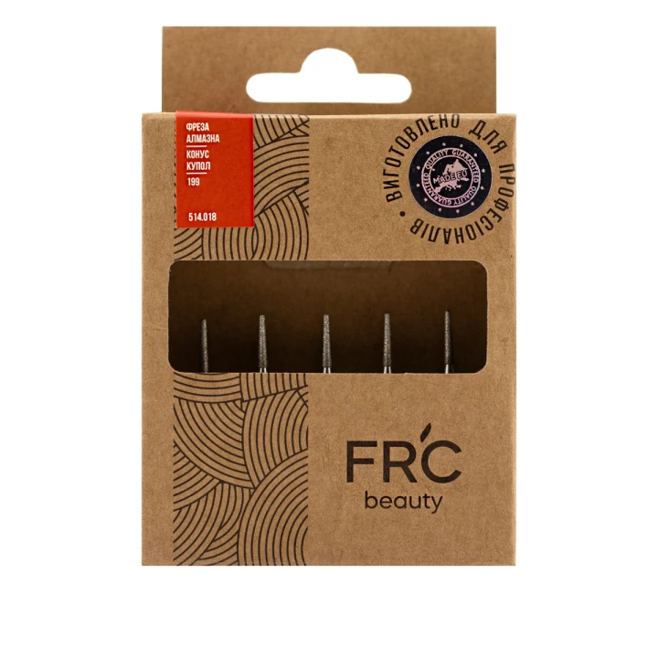 Фреза Алмазная Конус купол 199 5 шт (красная 514.018)