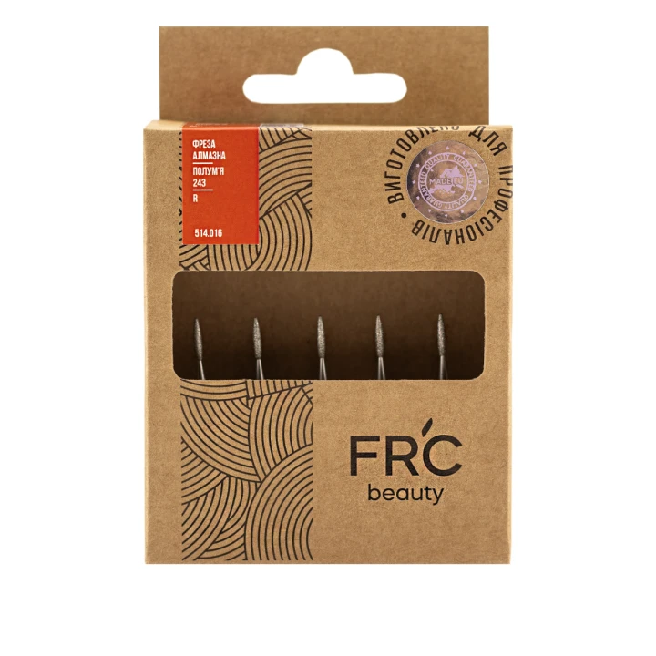 Фреза Алмазная Пламя 243 R 5 шт (красная 514.016)