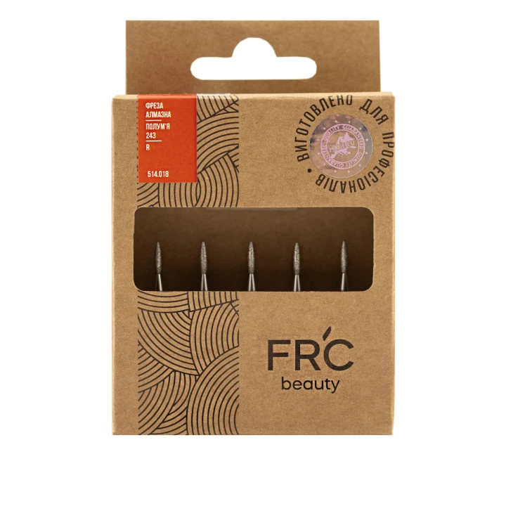 Фреза Алмазная Пламя 243 R 5 шт (красная 514.018)