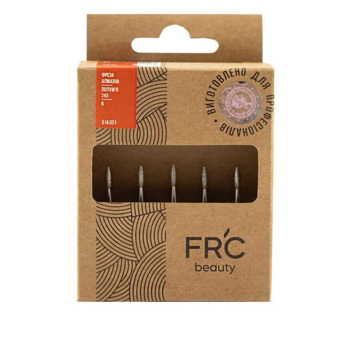 Фреза Алмазная Пламя 243 R 5 шт (красная 514.021)