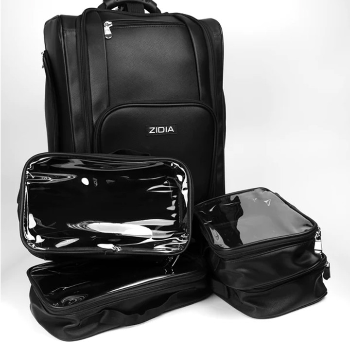 Чемодан для визажиста ZIDIA 54х34х25см с 6 косметичками