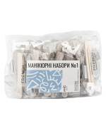 Набір одноразовий для манікюру №1 (міні-пилка 100/180 + міні-баф+ паличка) (50 од)