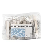 Набор одноразовый для маникюра №1 (мини-пилочка 100/180 + мини-бафф + палочка) (50 ед)