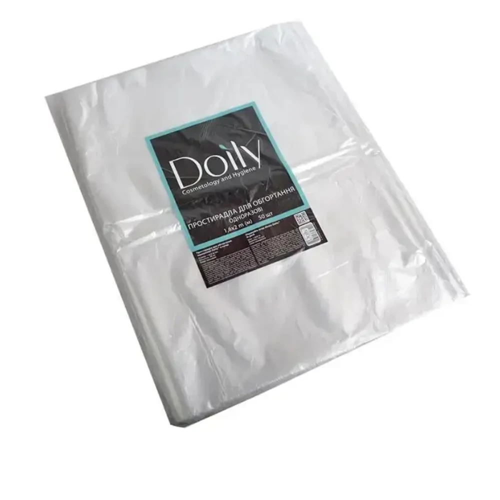 Простынь для обертывания Doily 1.6х2.0 м 50 ед пе (прозрачный)