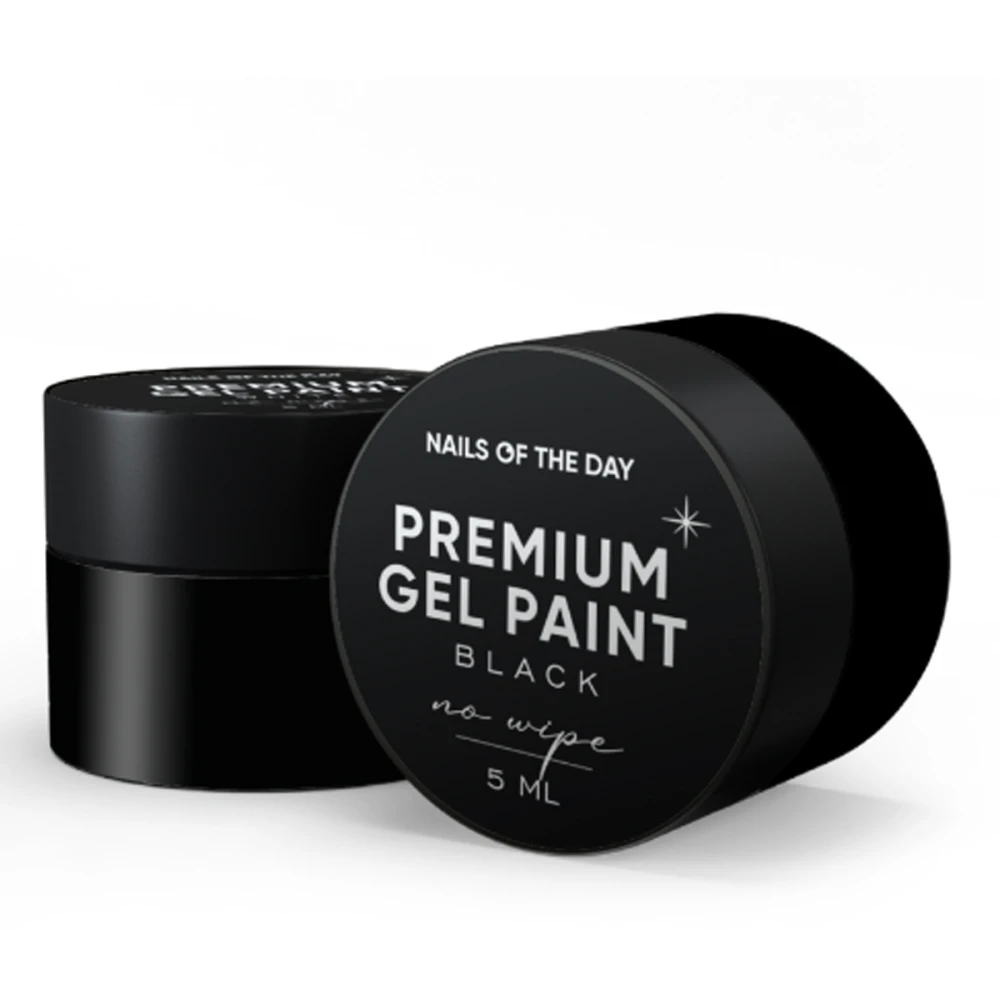 Гель NailSofTheDay Gel paint NO wipe 5 мл (Black)