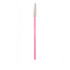 Щіточка для вій Vivienne рожева ручка 10 шт (Біла)
