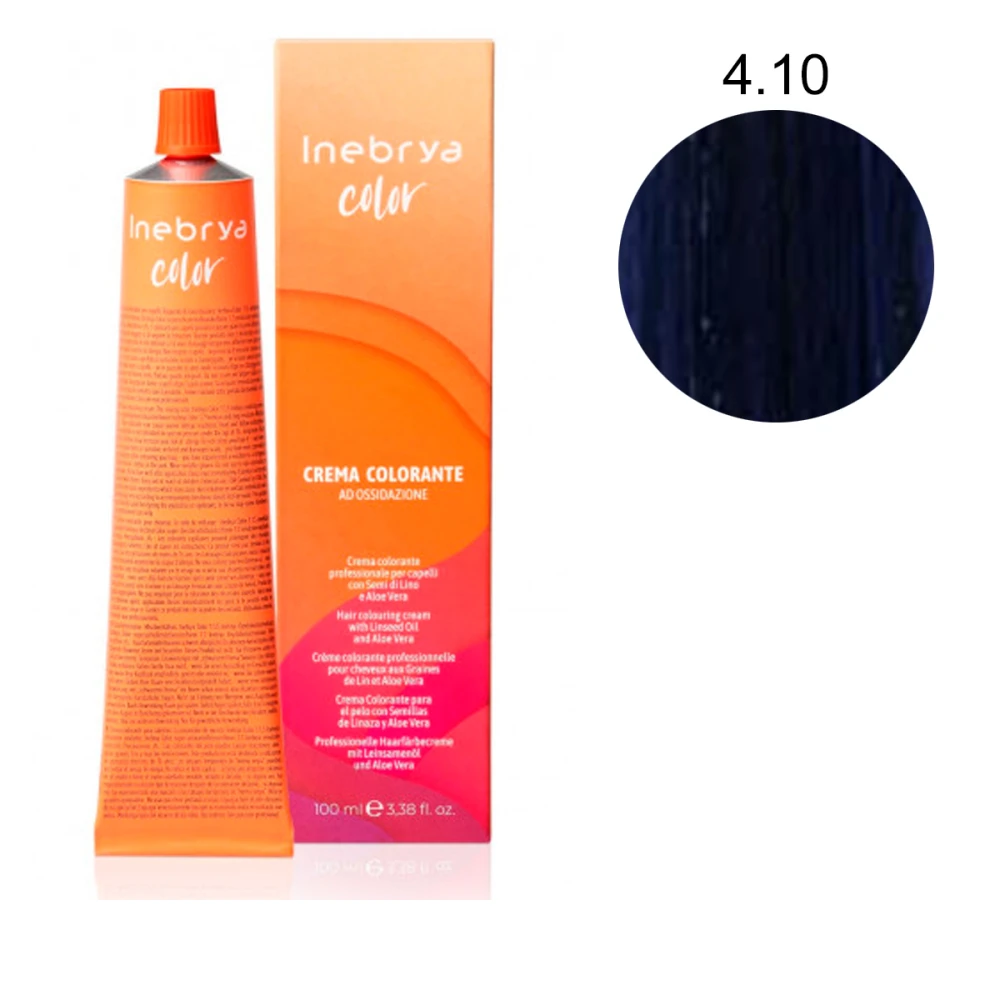 Крем-краска Inebrya Сolor с содержанием аммиака 100 мл (4-10)