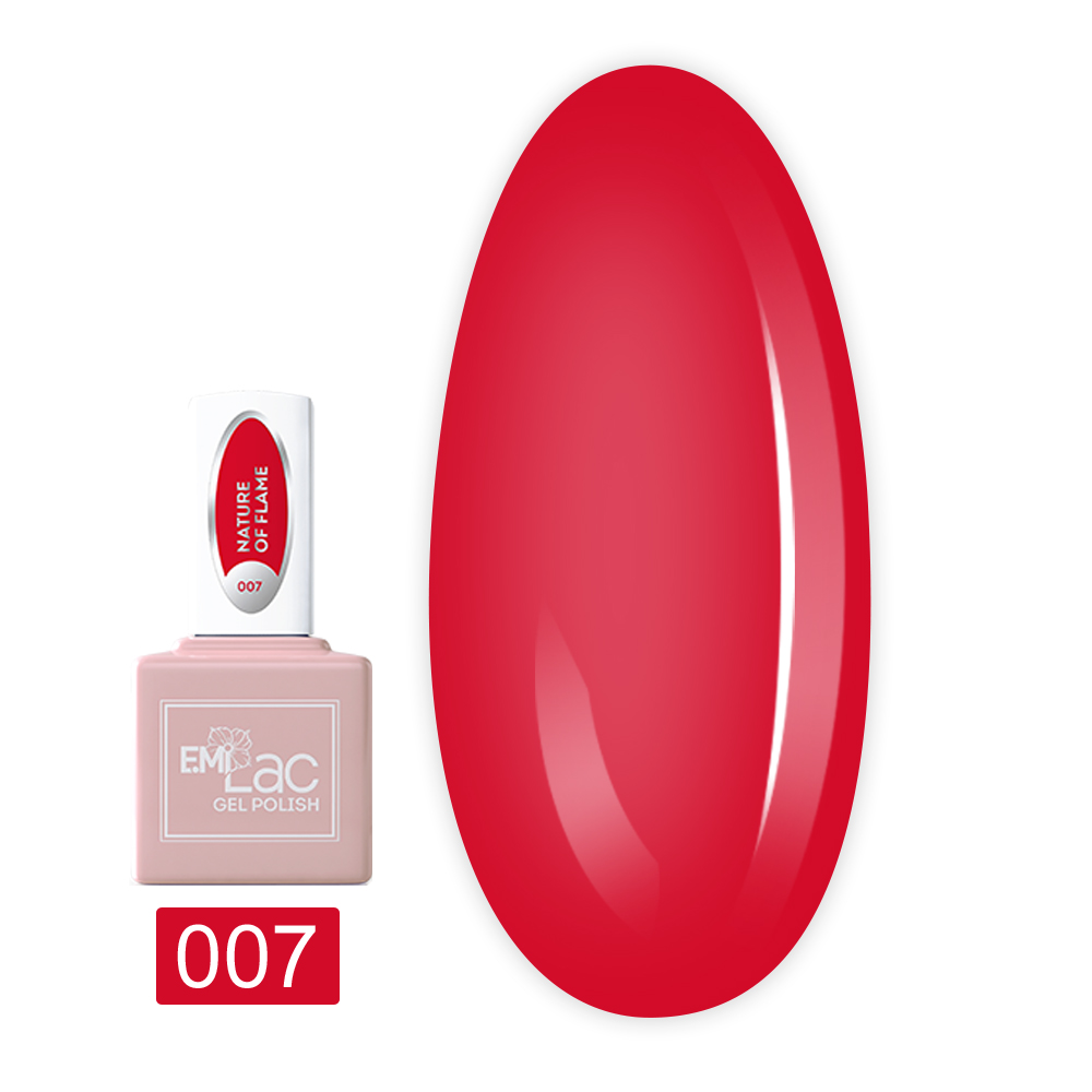 Гель лак E.MI Lac 6 мл (007 Стихия огня)
