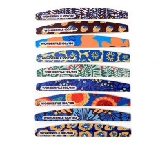 Пилка Wonderfile Полумесяц с принтом на деревянной основе на пене 1 шт (100/180 grit)