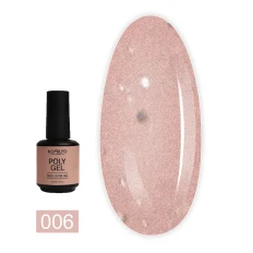 Гель KOMILFO PolyGel 15 г (006 Beige Glitter)
