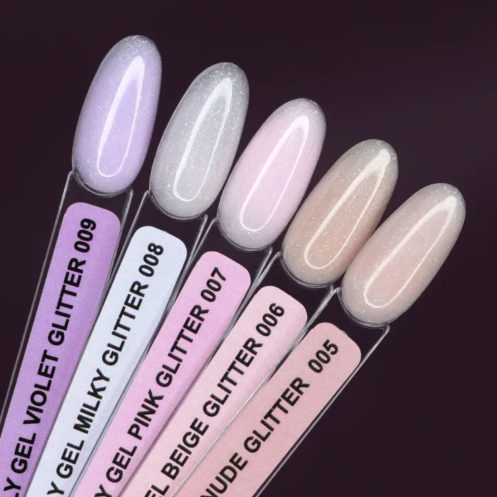 Гель KOMILFO PolyGel 15 г (007 Pink Glitter)