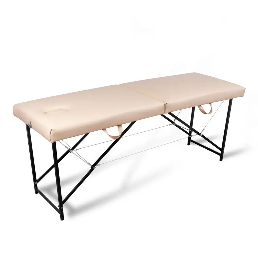 Массажный стол Аврора Lux Comfort с вырезом и регулируемой высотой беж