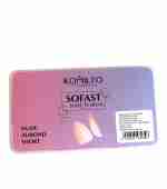 Формы KOMILFO SoFast мягкие для быстрого наращивания ногтей 360 шт (Nude Almond Shot)