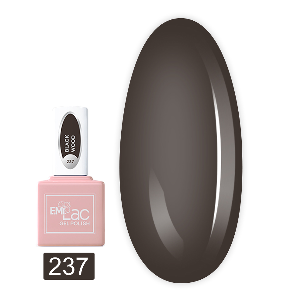 Гель лак E.MI Lac 6 мл (237 Черное дерево)