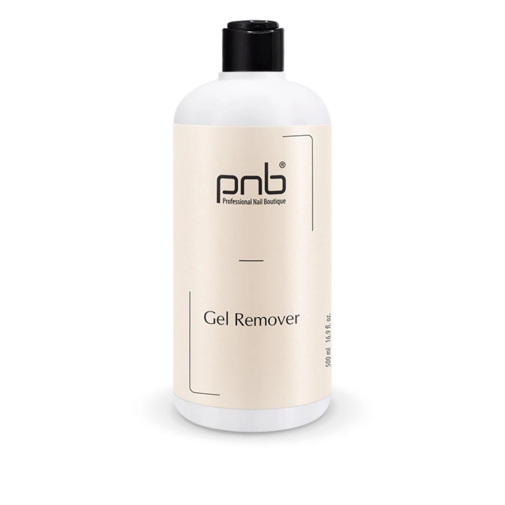 Жидкость для снятия гель лака PNB Gel Remover DYE-FREE 500 мл