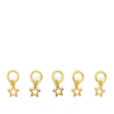 Пірсинг для волосся 5 од/уп (зірки контур)