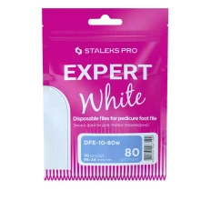 Набор белых сменных файлов для педикюрной пилы Сталекс EXPERT 10 (30 ед) (80 grit)