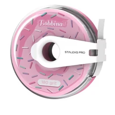 Файл-лента белый сменный в пластиковой катушке Сталекс Bobbinail с клипсой Expert 180 грит 8 м