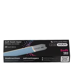 Набор сменных файлов для прямой пилы (на мягкой основе) Сталекс EXCLUSIVE 20 (25 ед) PAPMAM (180 grit)