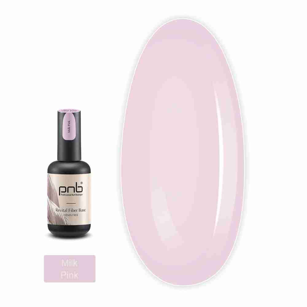 База для гель-лака PNB UV Base REVITAL Fiber 17 мл (Milky Pink)