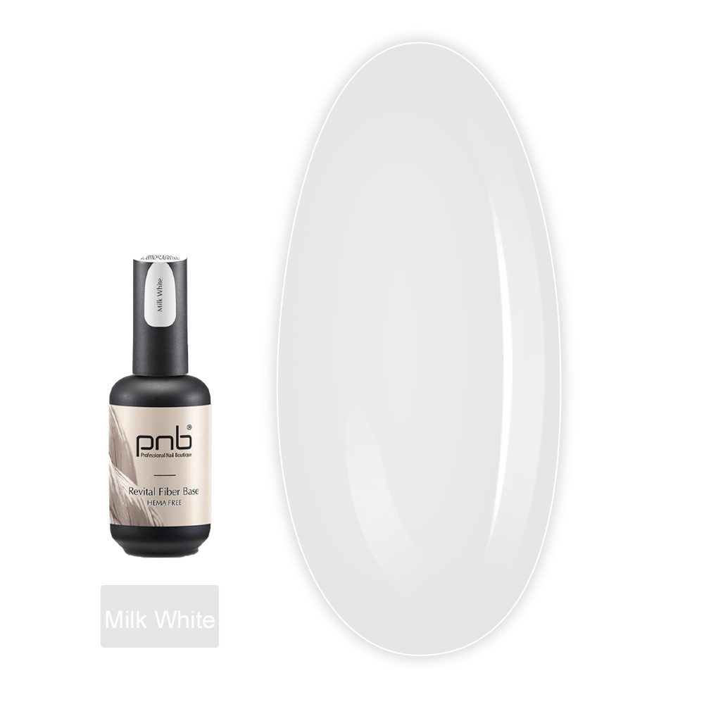 База для гель лака UV Base REVITAL Fiber 17 мл (Milk White)