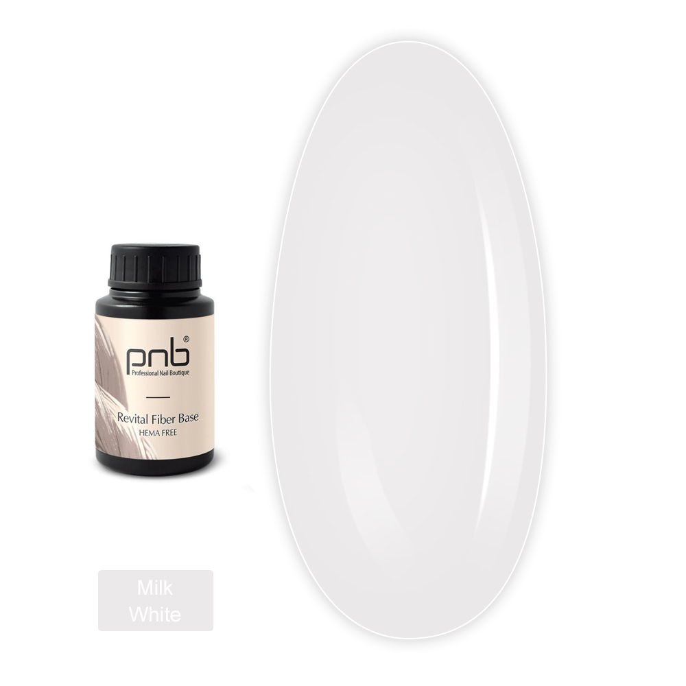 База для гель лака PNB UV Base REVITAL Fiber 30 мл (Milk White)