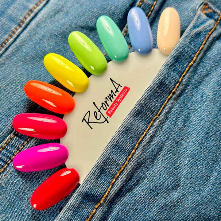 Гель лак Reforma 10 мл (942940 Blazing Yellow)