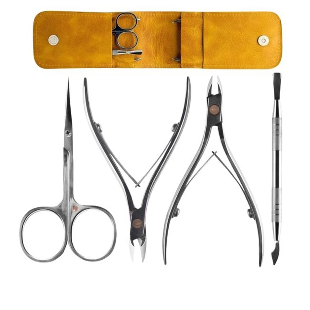 Набор инструментов OLTON (Желтый) (накожницыM+кусачкиXS+ножницы100мм+топорик/лопатка)