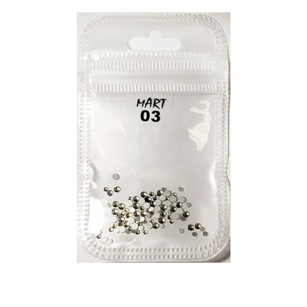 Стрази 1 уп mArt (03 Glass Мікс Clear ss4ss8 (1уп))