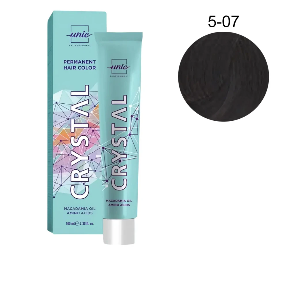 Крем-краска для волос Unic Crystal 100 мл (5-07)