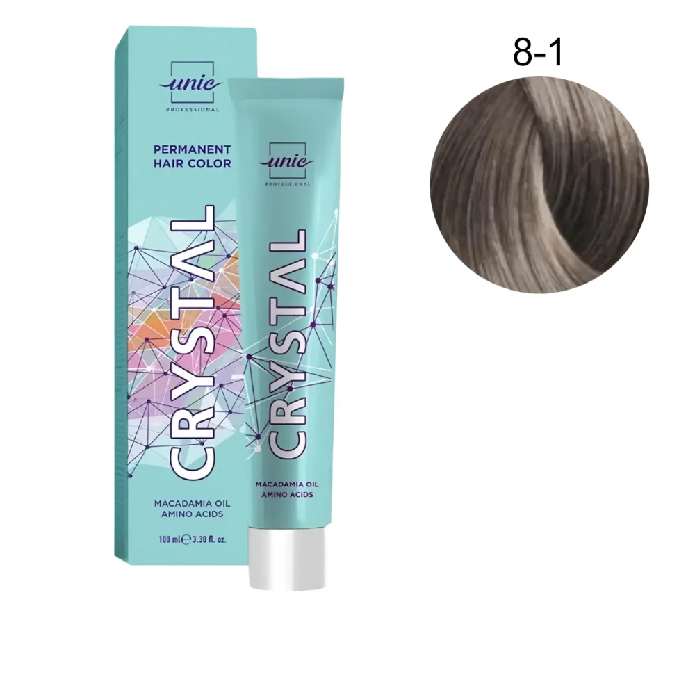 Крем-краска для волос Unic Crystal 100 мл (8-1)