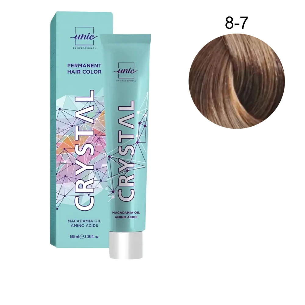 Крем-краска для волос Unic Crystal 100 мл (8-7)