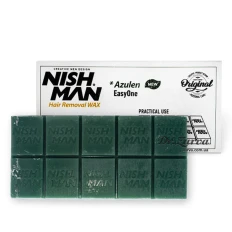 Воск для депиляции Nishman плиточный зеленый 500 г