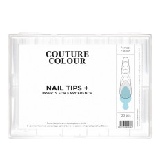 Форми верхні для нарощування + вкладки COUTURE Colour Nail Tips + Inserts for Easy French 120 шт
