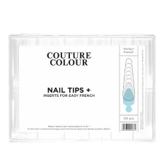 Формы верхние для наращивания + вкладки COUTURE Цвет Наил Tips + Inserts for Easy French 120 шт