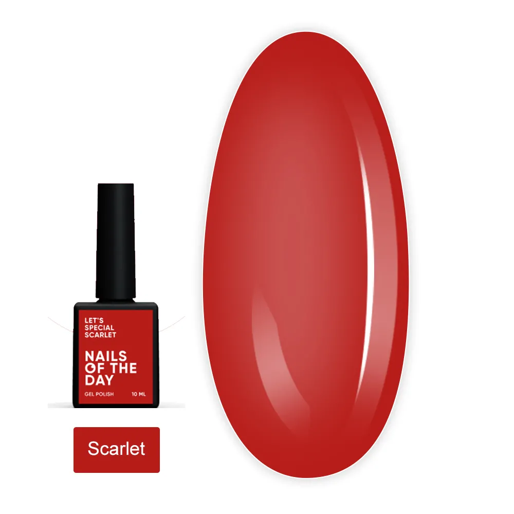 Гель-лак NailSofTheDay Let`s Special 10 мл (Scarlet)