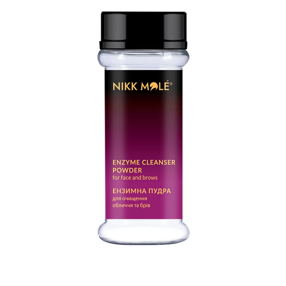 Пудра энзимная Nikkmole очищающая для бровей и ресниц (очистка+эксфолиация+детокс) 50 г