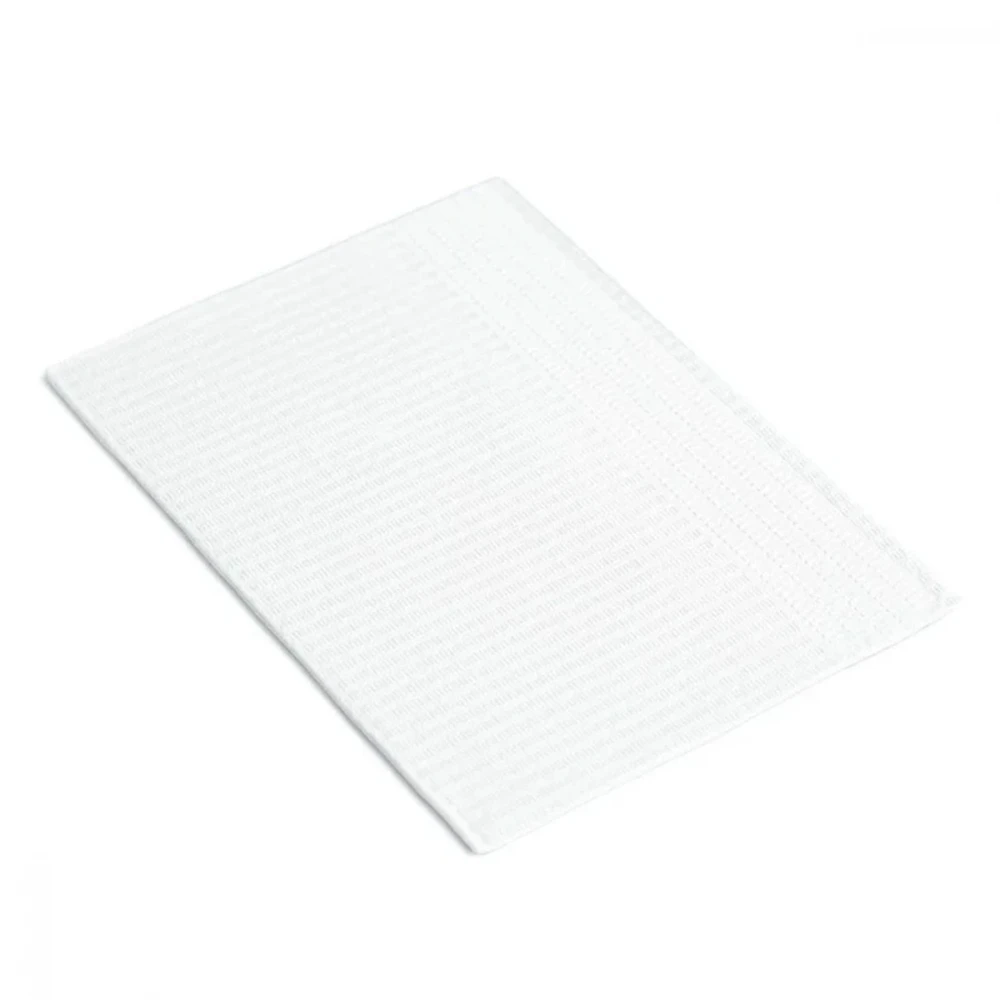 Салфетка-нагрудник Fortius Pro медицинская 3-х шаровая 33х41 см (50 шт) (Белая)