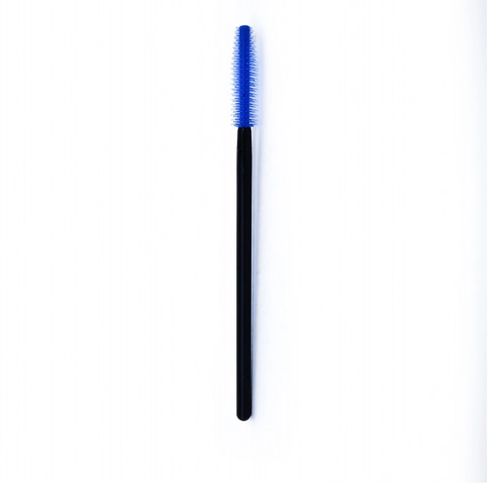 Щеточка для ресниц Vivienne черная ручка 10 шт (Синяя)