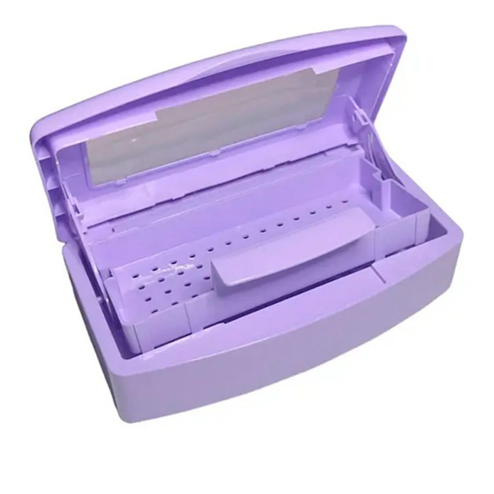 Контейнер для стерилизации инструмента с окошком (фиолетовый)