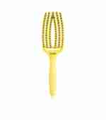 Расческа Olivia Garden Finger Brush Care Iconic Boar&Nylon M (Black Onyx)