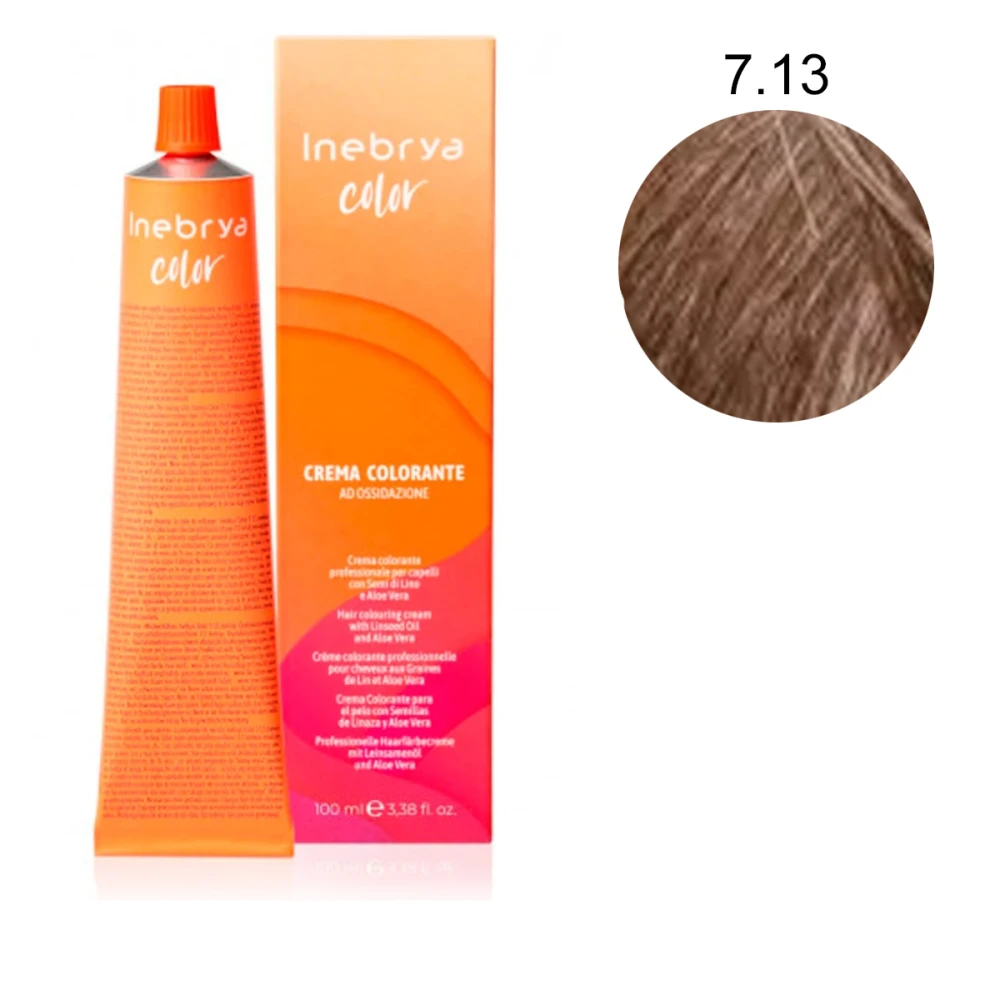 Крем-краска Inebrya Сolor с содержанием аммиака 100 мл (7-13)