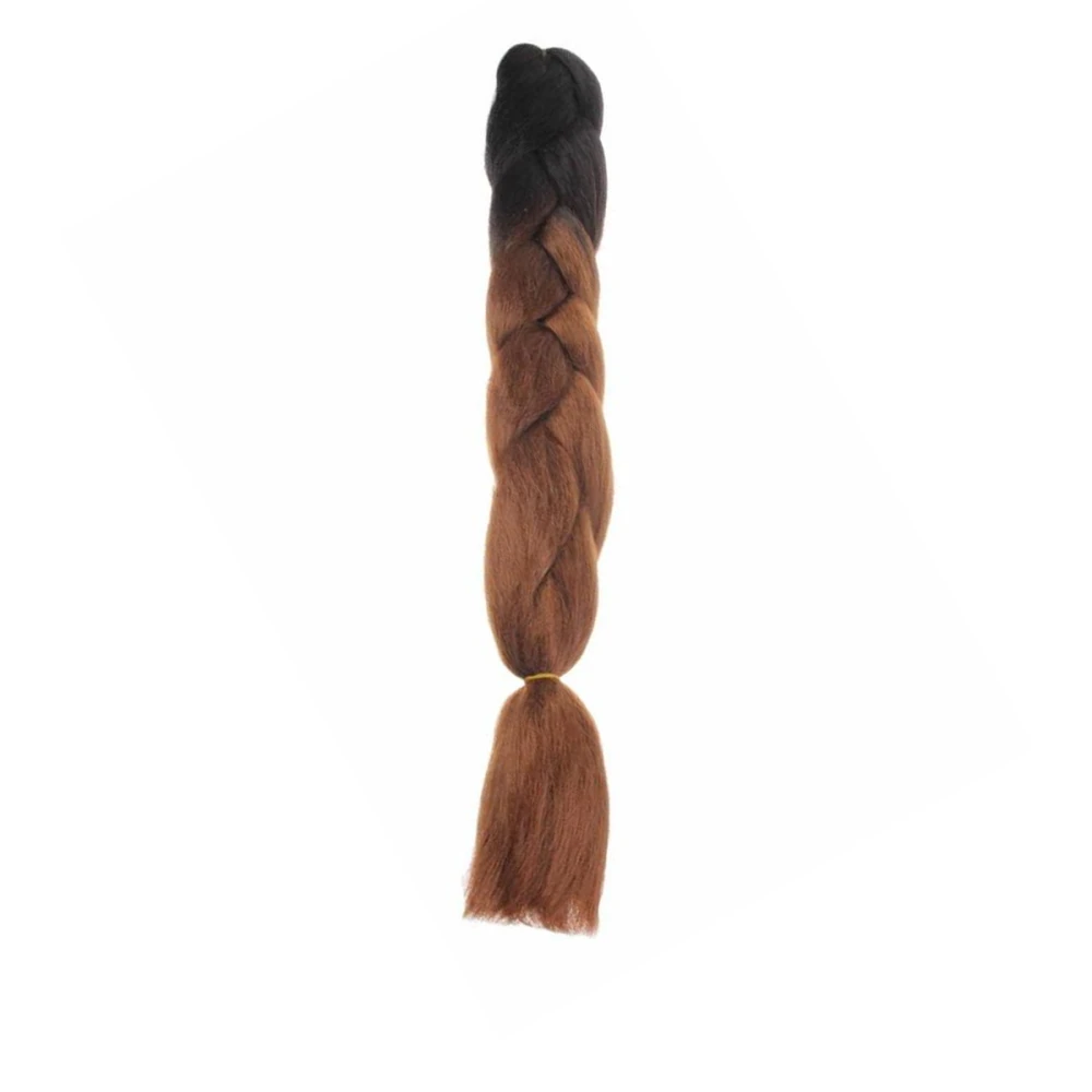 Канекалон омбре KANEKALON 60 см 100 г (черный+тепло-коричневый (В29))